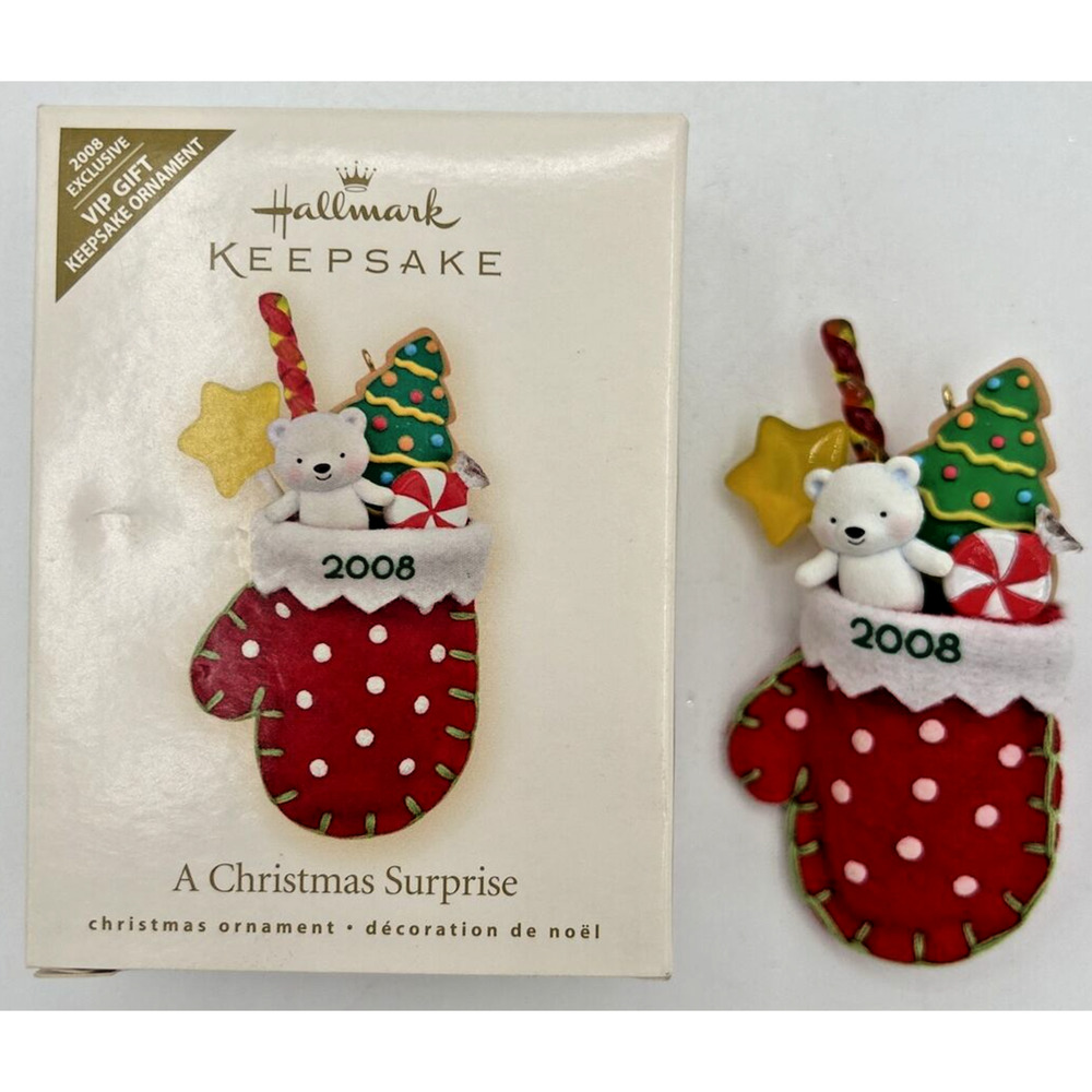 2008 Hallmark A Christmas Surprise VIP Gift Keepsake Ornament U129